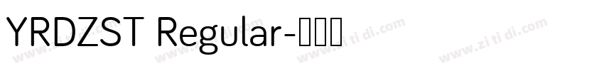 YRDZST Regular字体转换